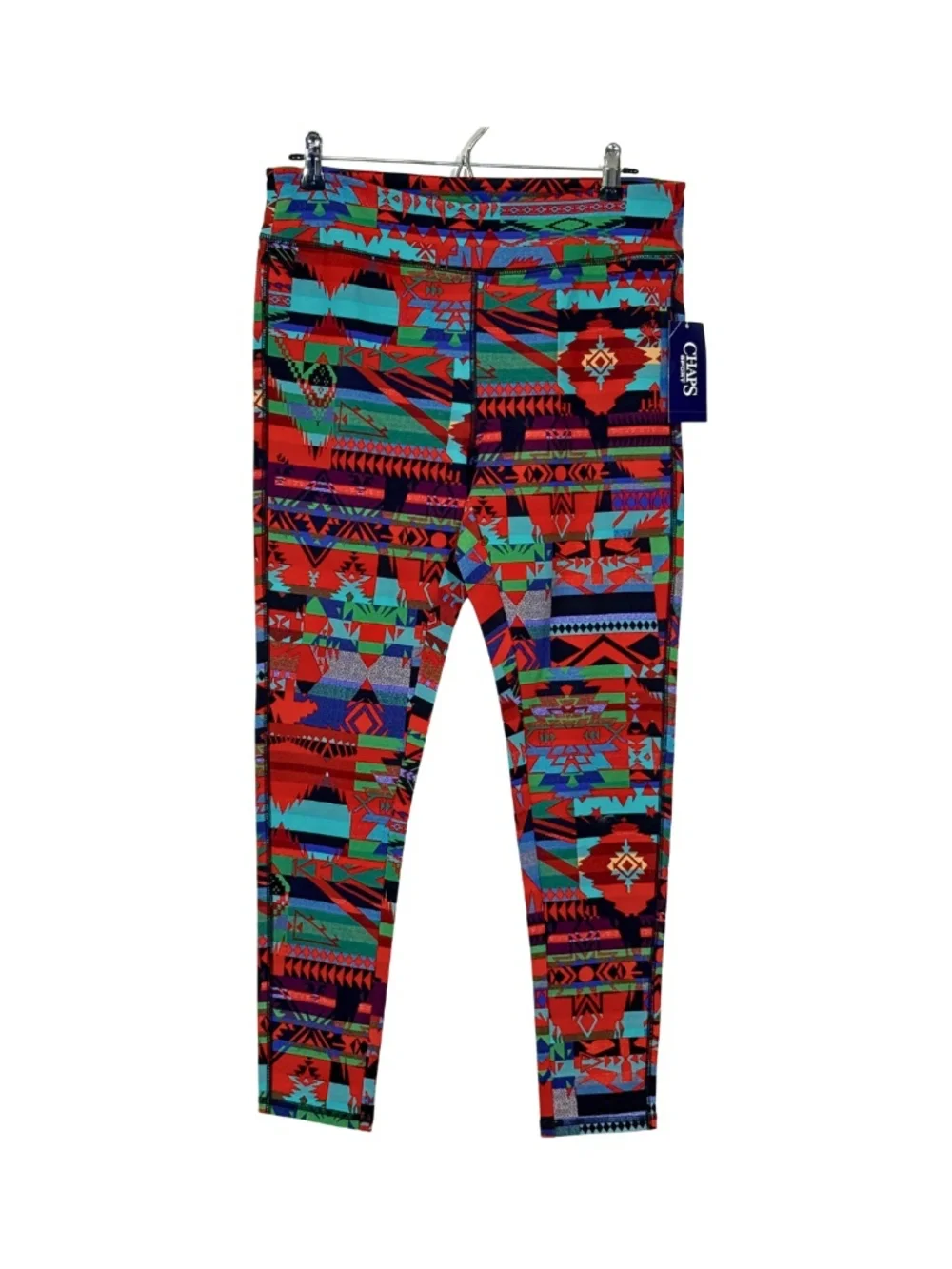 NWT Chaps Sport Aztec Print Leggings Southwestern L